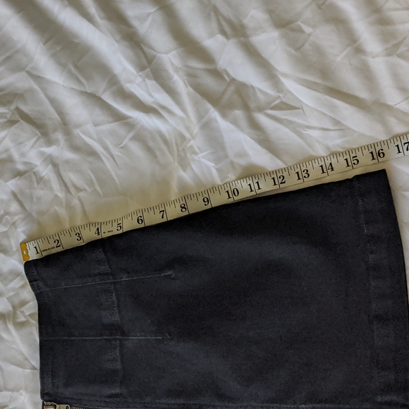 Free People Virgo Zipper Mini Skirt Black - Size 30 - Picture 15 of 16